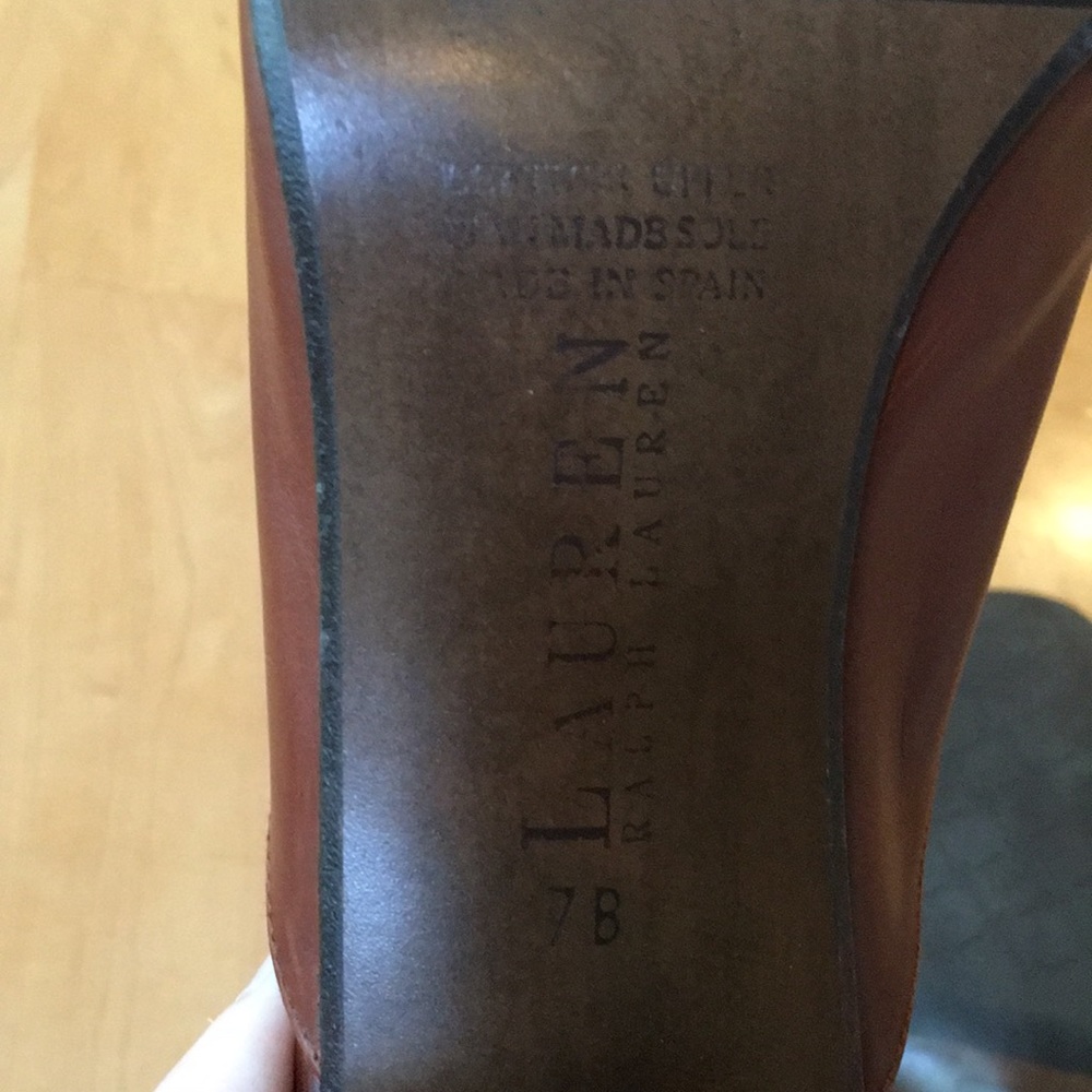 LRL Lauren Ralph Lauren | Leather Loafer Mules - Picture 9 of 12
